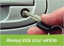 Always lock your vehicle