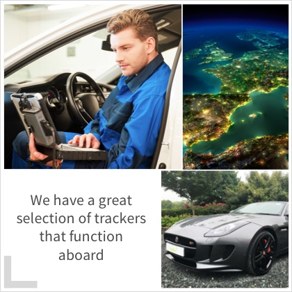 We have a great selection of trackers that function aboard