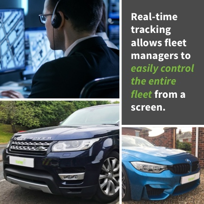 Real-time tracking allows fleet managers to easily control the entire fleet from a screen.